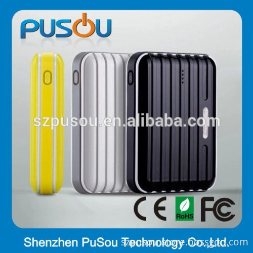 Luggage style 9000mah universal external portable mobile power bank for phone and tabets